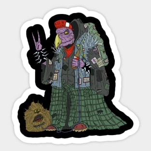 Gutterpunk Skeksis Sticker